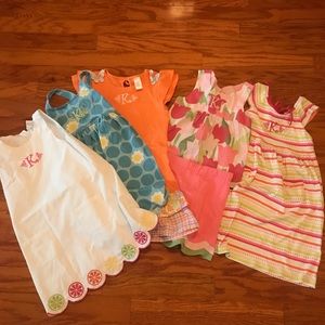 5 embroidered K Gymboree dresses size girls 7